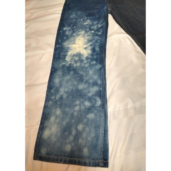 Half Bleached Levi's 550 Straight Leg Jeans 14 Regular W27 X 27 - Picture 3 of 11